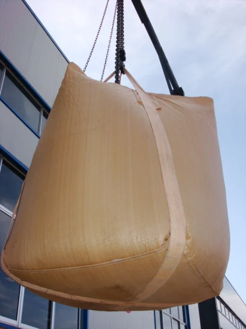 1000kg High quality UV treated China circular PP big Jumbo bag FIBC fully belt type packing for building material and