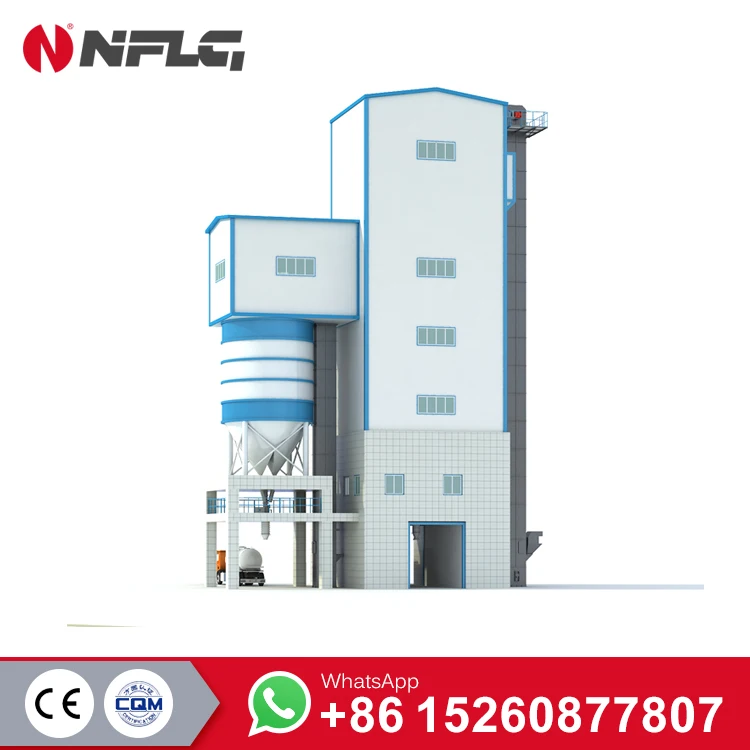 New designed factory price dry ready mix mortar plant with environmental protection