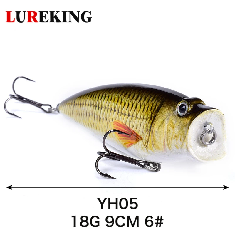 Lureking Fast Shipping Colorful Gt Popping Popper Lures, Artificial Popper Lures Saltwater