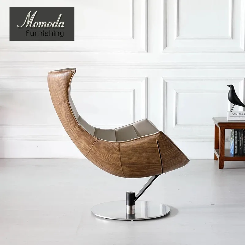
OU303 MOMODA Danish mid century design furniture Oluf Lund and Eva Paarmann Lobster Lounge Chair 