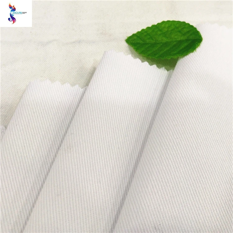 
Hot sale cotton spandex denim white denim fabric stock fabric lot 