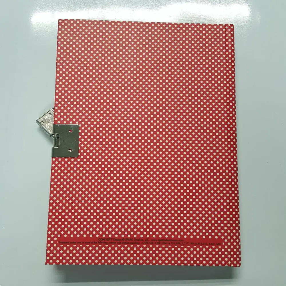 
Handmade LED Lights Diary Book with Lock and Key 