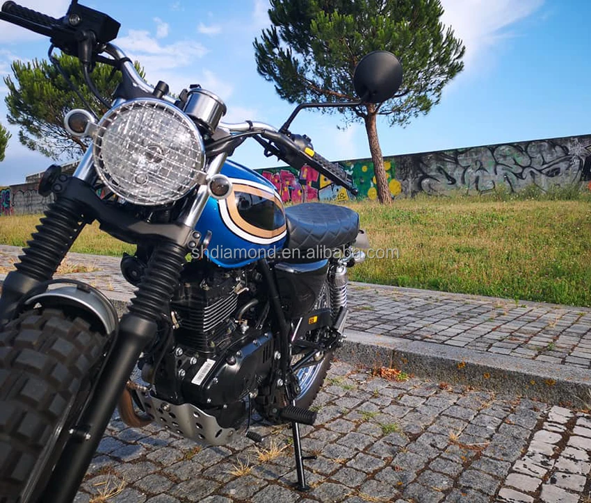 L3E-A1 250cm3 classic vintage scrambler motorcycle ECE EU4 EEC 250cc retro caferacer bike/euro4 250ml flat tracker motorbike COC
