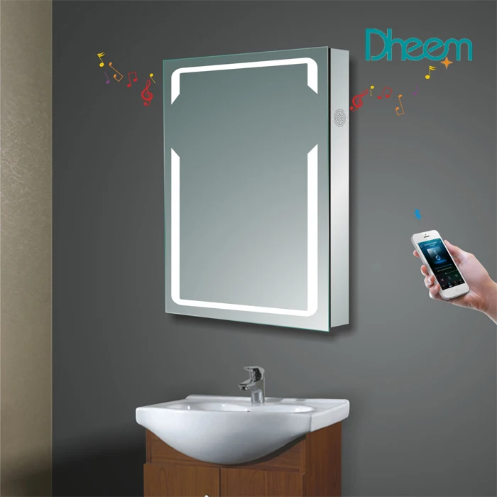 
Rectangle Smart LED Bathroom Mirror with Blue tooth and Radio 