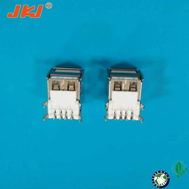 
USB 2.0 header double stack connector,right angle pac mount usb connector 