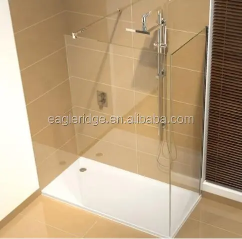 
Tempered glass free standing shower enclosure 
