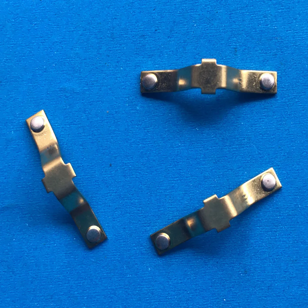 OEM Square Pass Brass Copper Connector Battery Terminal Brass Electrical Terminal with silver contact