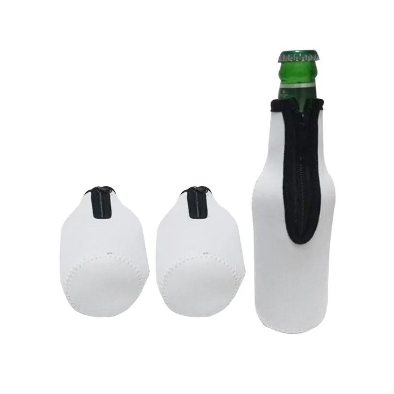 Чистый белый неопреновый холодильник для пивных бутылок, держатель для напитков для сублимации