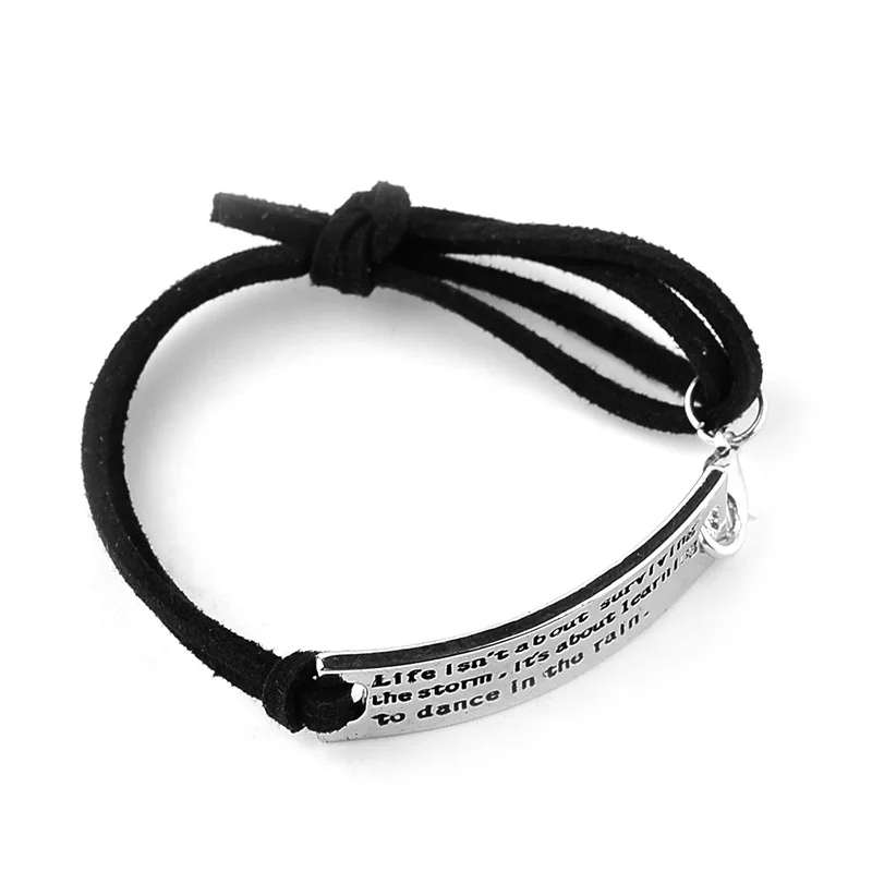 
wholesale metal bracelet for man engraved rope bracelet handmade jewelry rope adjustable bracelet sport 