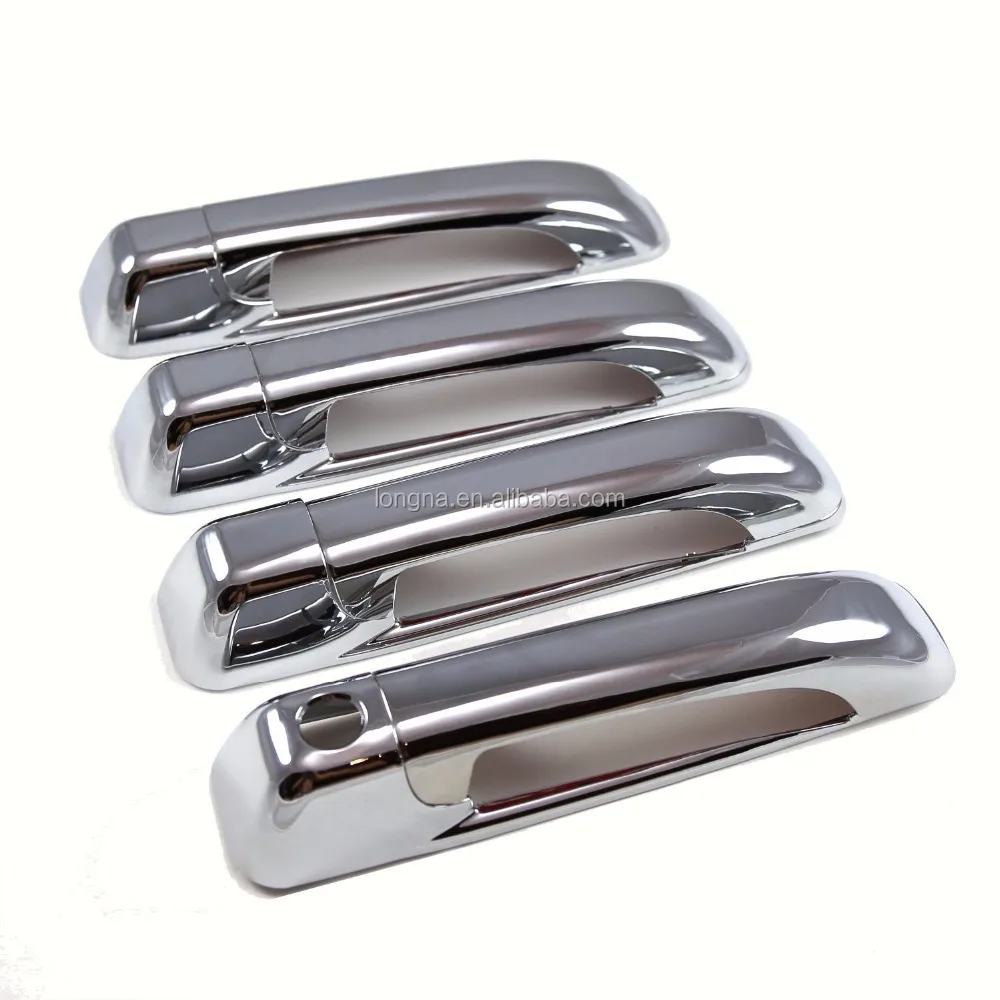 Chrome 4 Doors Handle Cover for 10-16 Dodge RAM 2500/3500/HD/09-16 RAM 1500/05-10 Jeep Commander/05-10 Grand Cherokee