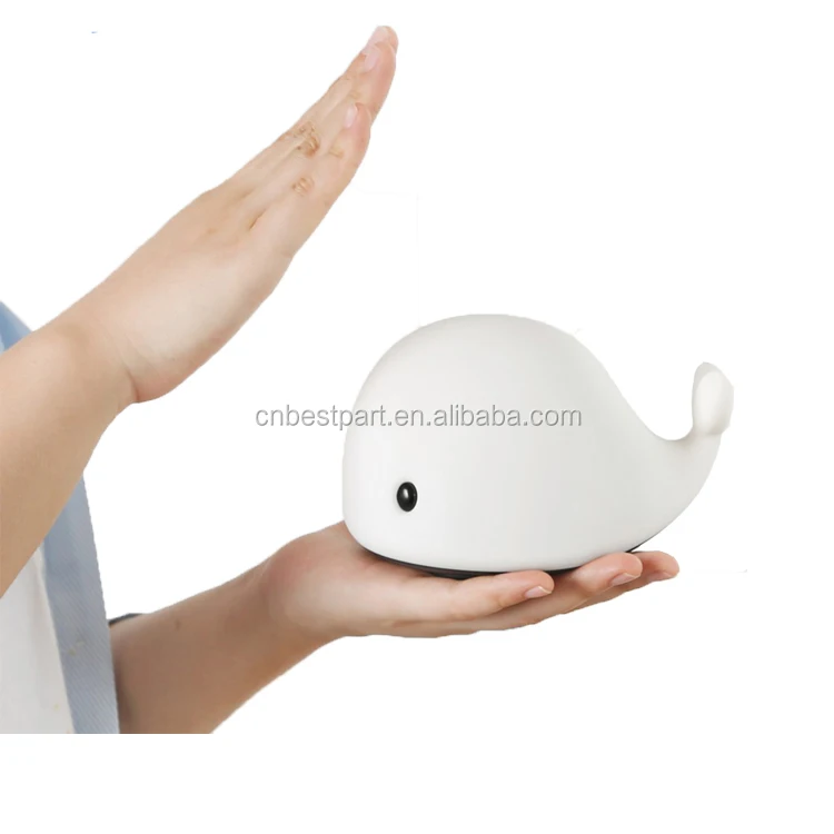 New Arrival LED USB Dolphin Animal silicone night light Soft Cat Baby Nursery Lamp Breathing LED Night Light