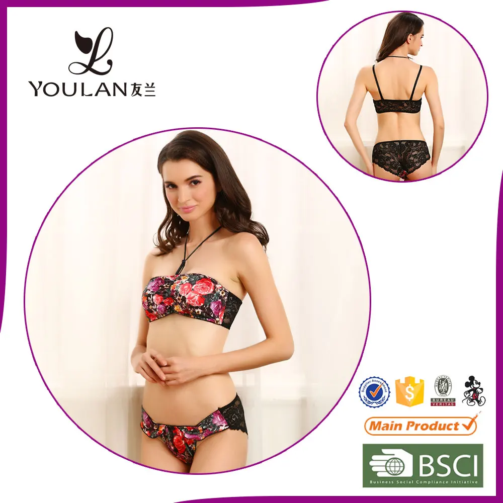 Lace Pattern Beautiful Sexual attraction sexy red hot sexy underwear and bra