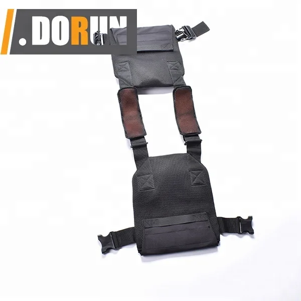 Adjustable Weighted Vest URBAN DARK by Tribe WOD, Workout Vest for Men and Women Weight Vest for 5lb 10 lb weight plate use