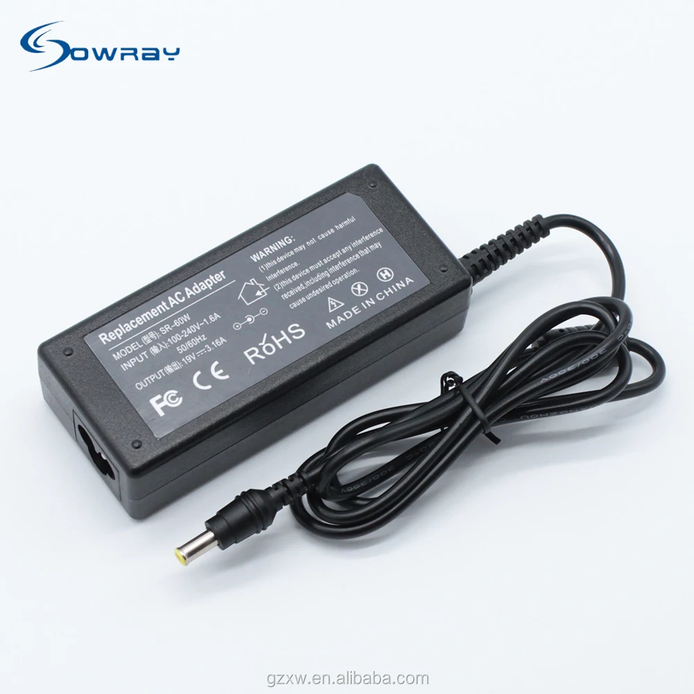 Protable UK Adapter Laptop AC Adapter 19V 3.16A for Samsung Charger
