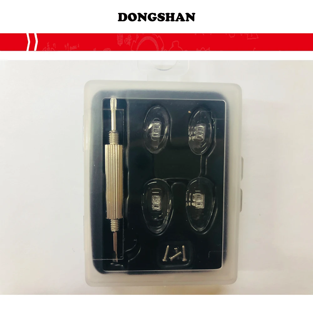 Оптовая продажа, высококачественные переносные силиконовые носоупоры, комплект для ремонта очков