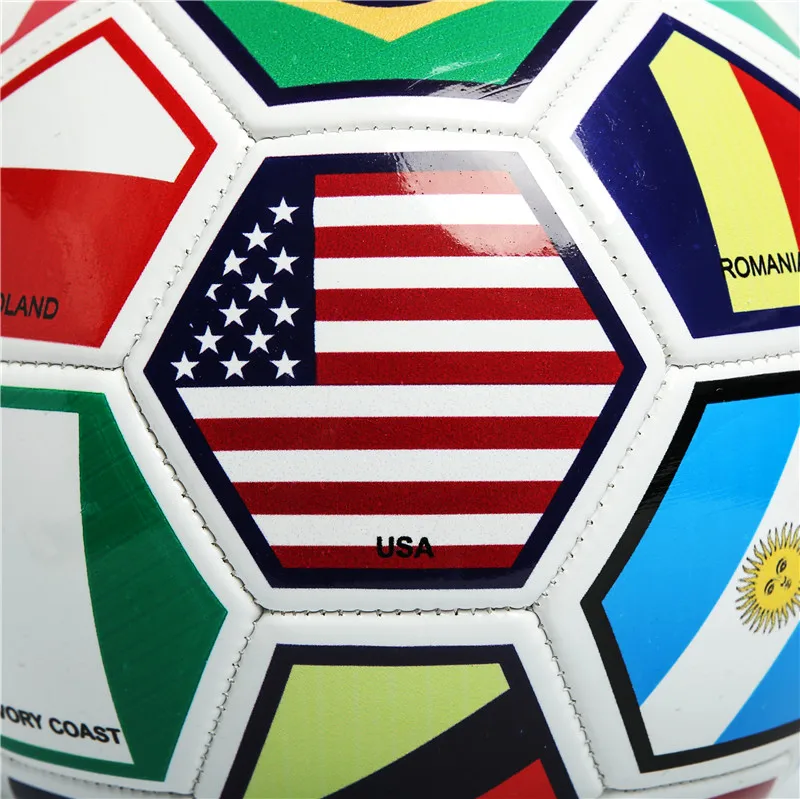 Wholesale Cheap Machine Stitched Country Flag Football, Custom PVC Promotional Soccer Ball in Bulk