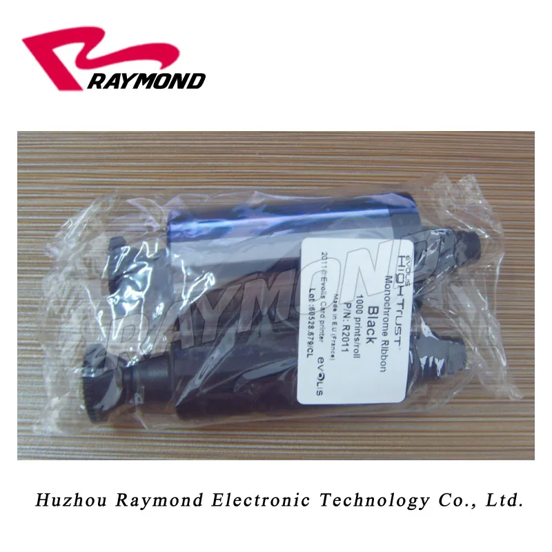 Оригинальный принтер Evolis Pebble 4 Dualys 3 Quantum Securion PVC ID Card Printer R2011 Черная монохромная лента-1000 изображения