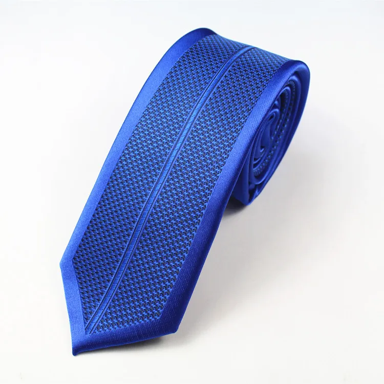 
Customize 100% Polyester Woven Tie Skinny Necktie For Men 