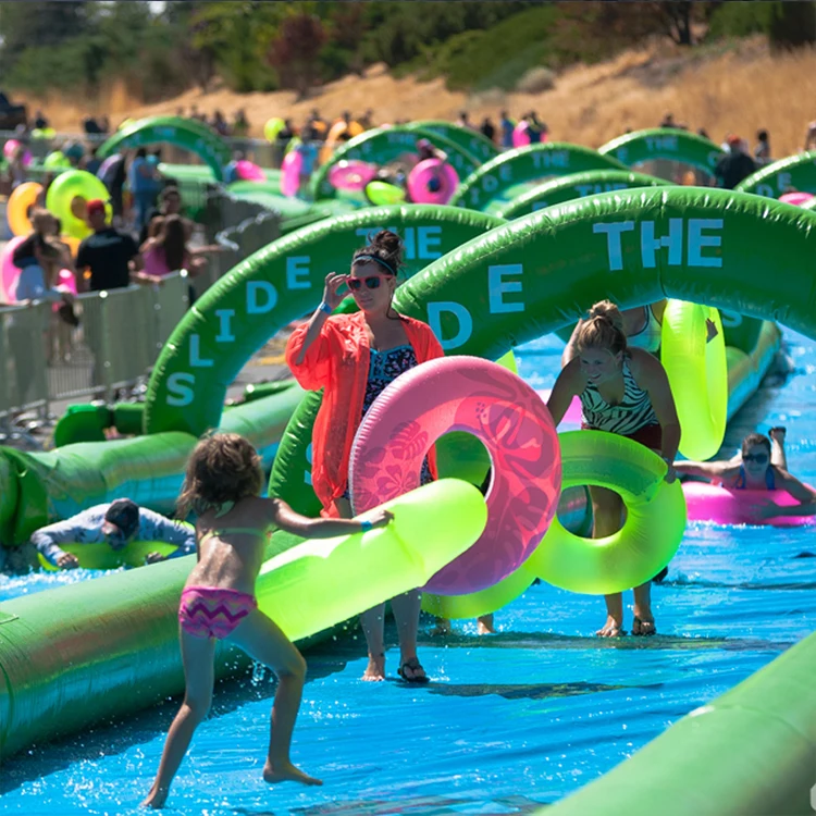 1000 ft Inflatable slide the city water slip n slide rentals