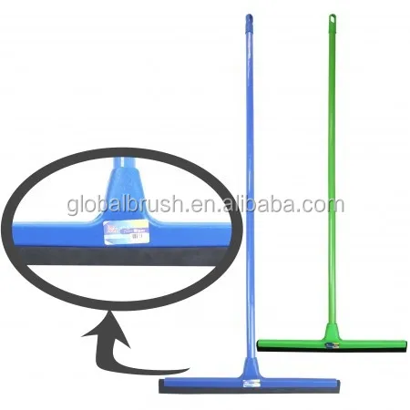 HQ0023 42cm plastic squeegee green wiper for floor multicolour long handle