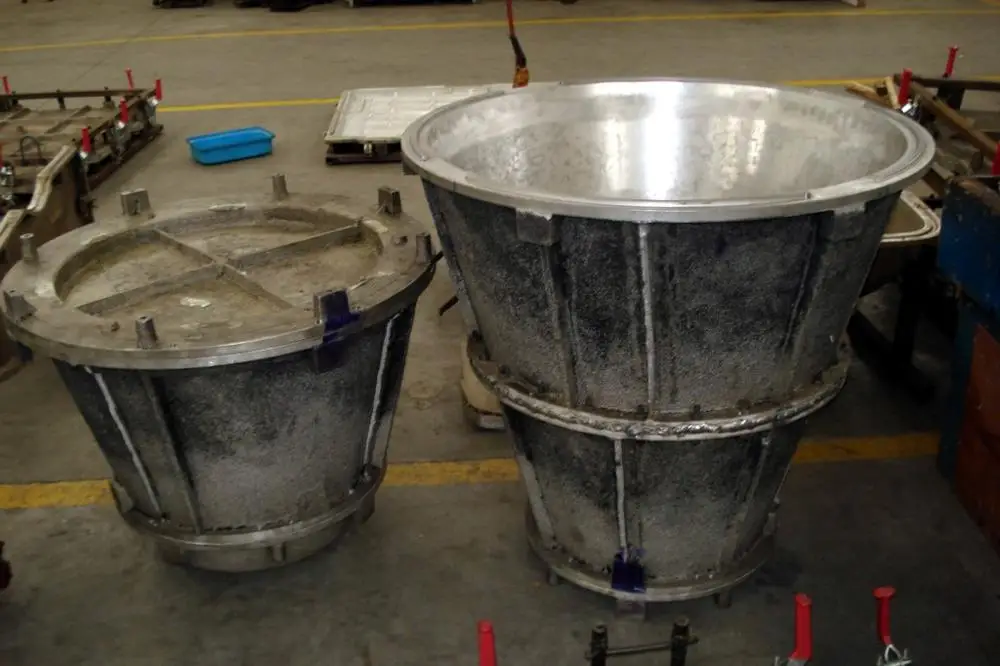 Rotomolded mould for flower pot made of aluminium with OEM service