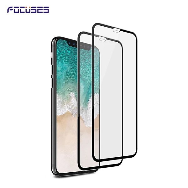 For IPhone X 2.5D Full Covered Curved Tempered Glass Cheap Price High Quality 0.26mm Dustproof 9H Tempered Glass
