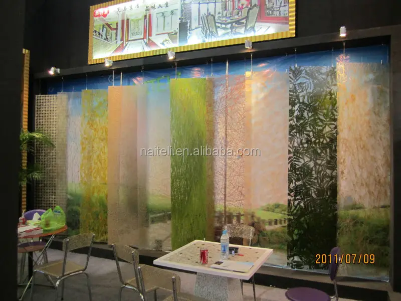 floral Translucent resin panel, decorative wall panel