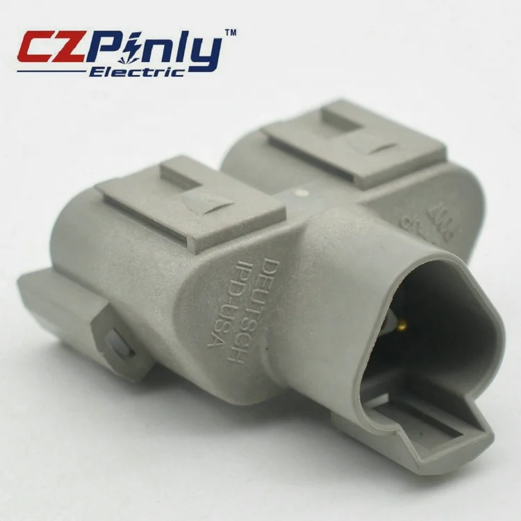 Equivalent DT04-3P-P007 3 way male waterproof car wire Y deutsch dt series connector