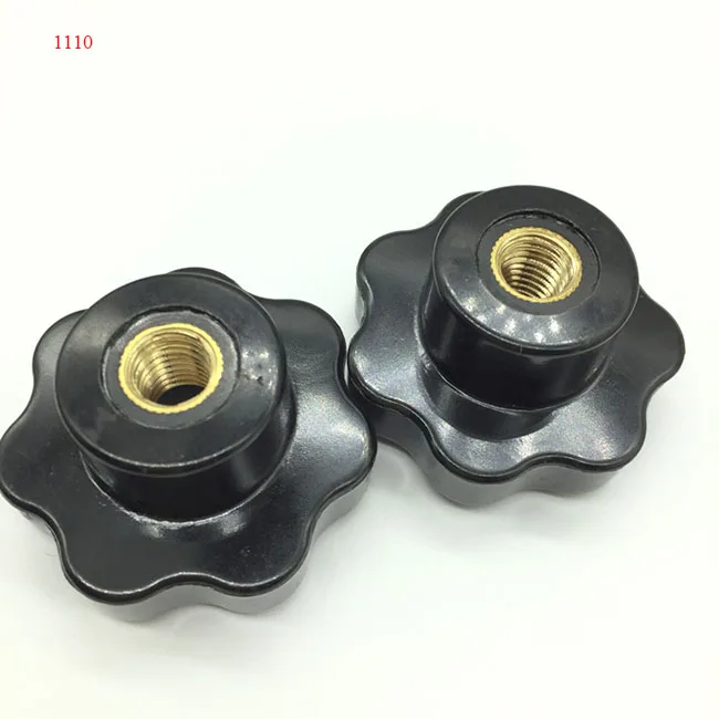 M8 Brass Insert Through Thread Star Knob