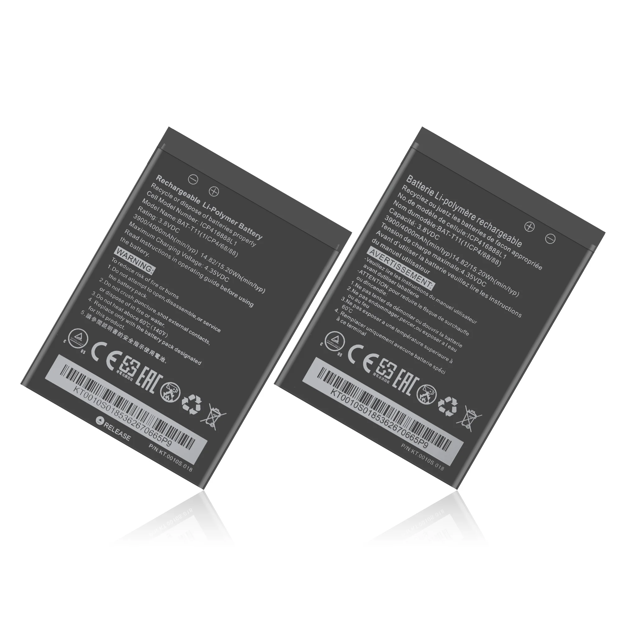 
4000mAh high quality ICP416888L1 BAT-T11 battery for Acer Liquid T03 T04 Z630 Z630S mobile phone battery 