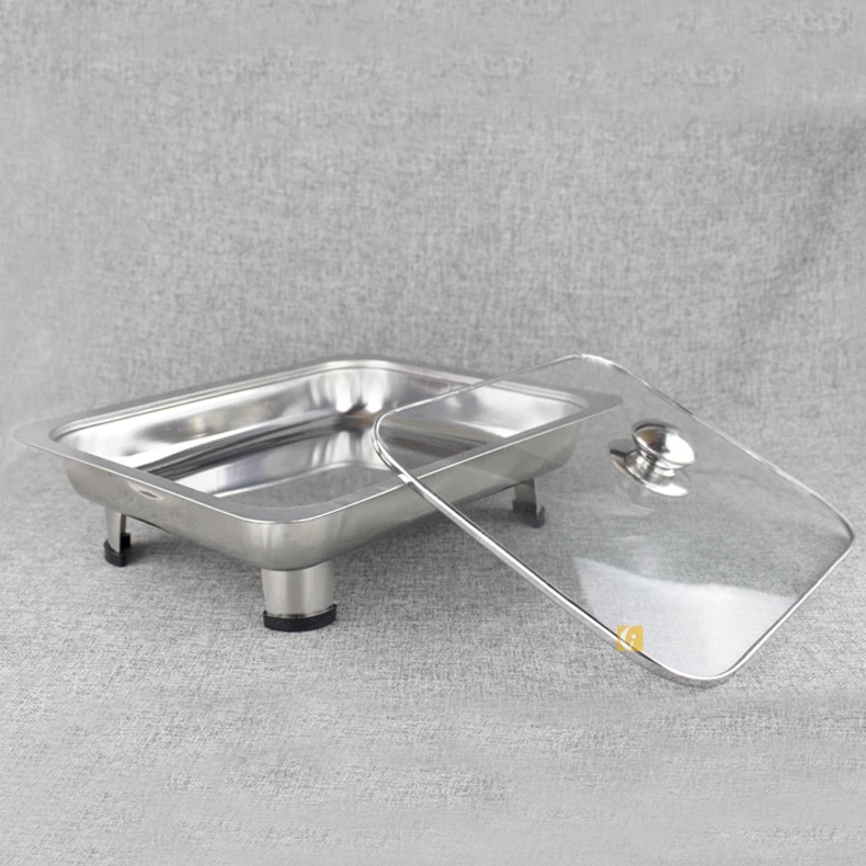 Large Size Stainless Steel Buffet Alcohol Stove Chafing Dish  Basin