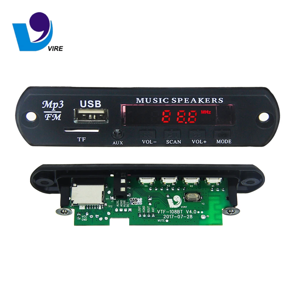 VTF-108 usb sd слот для карт памяти mp3 монтажная плата