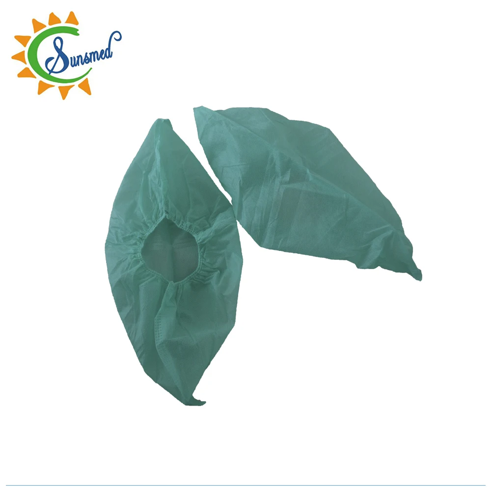 
disposable nonwoven PP hospital shoe covers pp cpe shoe cover with CE approved 