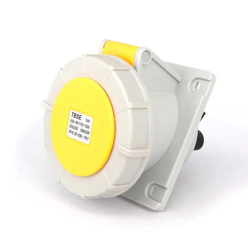 
IP67 16A 32A 63A 110-415V Industrial Receptacle Socket With TUV CE Certificate 