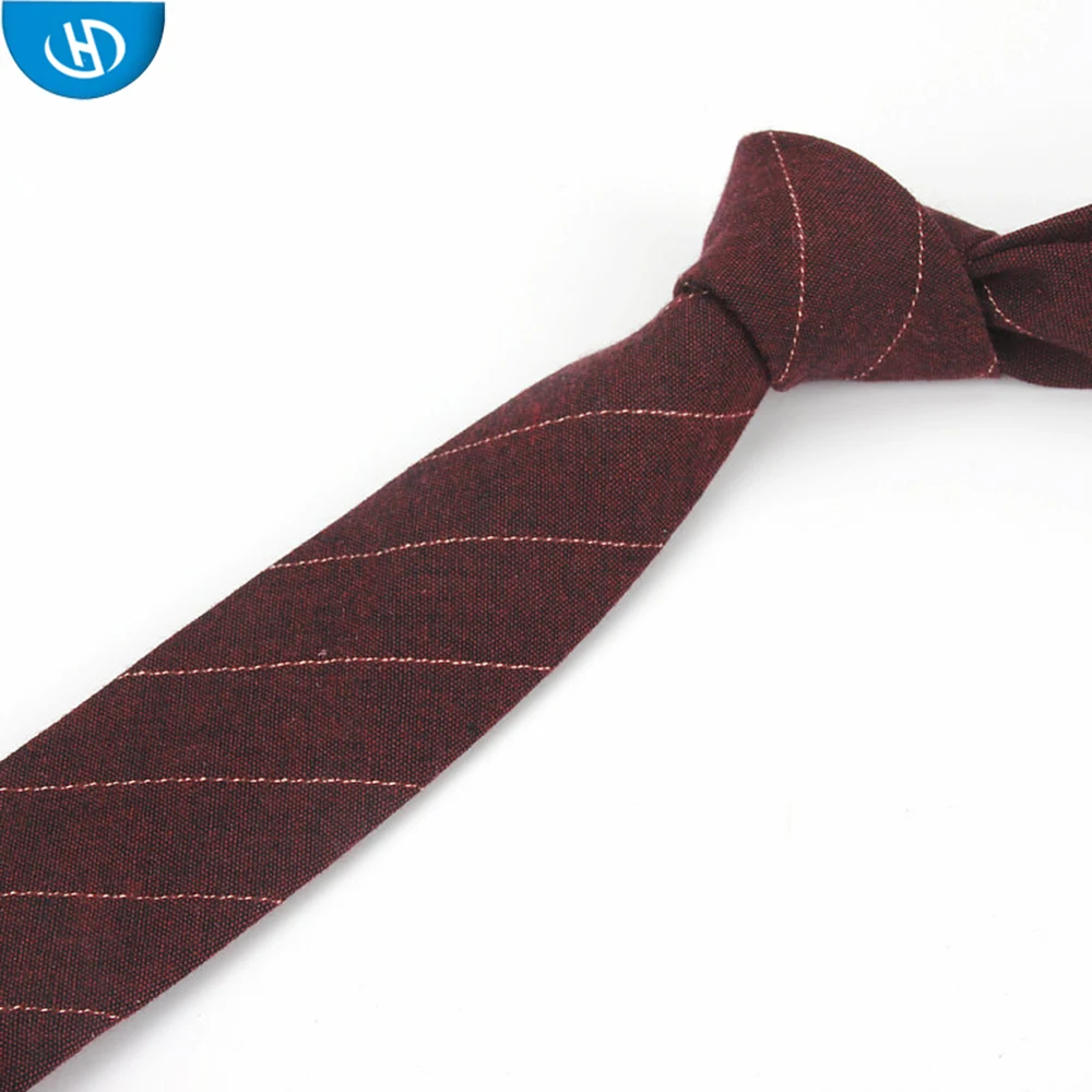  HS брендовые модные деловые хлопковые тонкие галстуки для мужчин в Китае