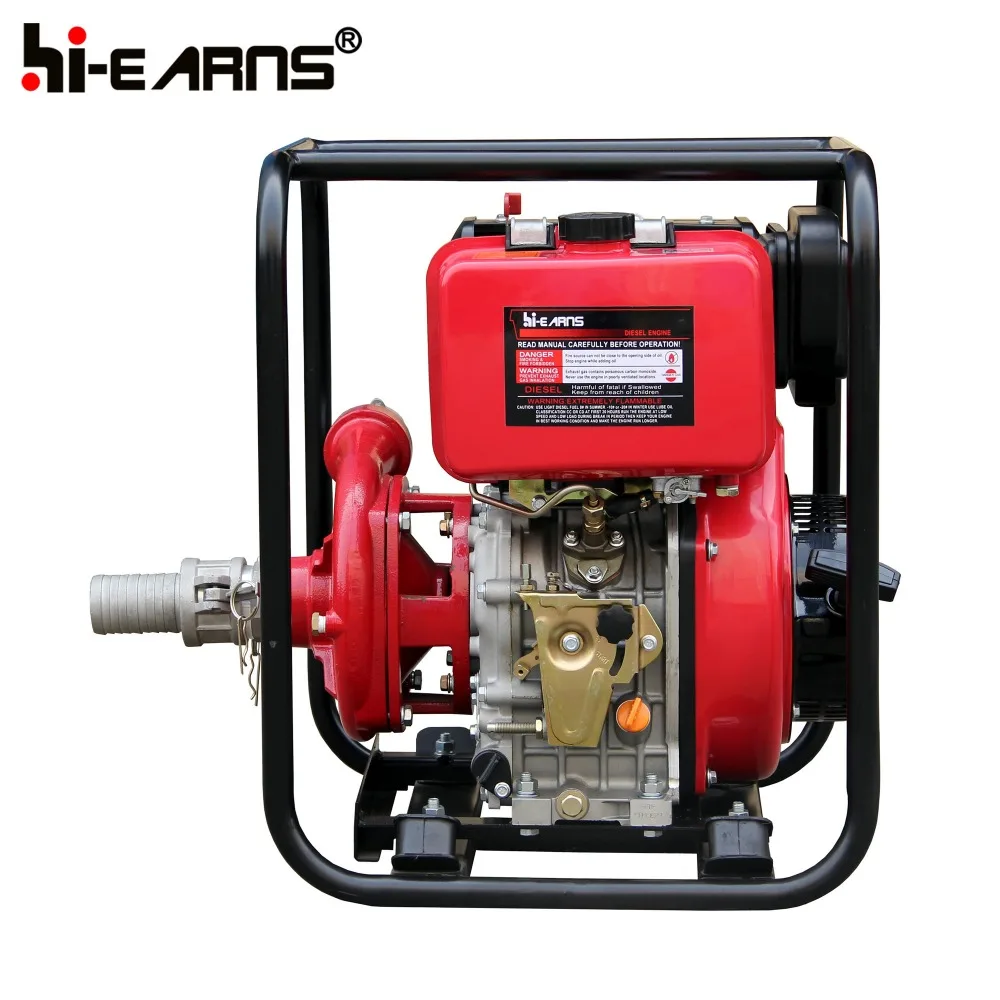 2 Inch 186 diesel engine High Pressure Cast Iron Water Pump  for Irrigation