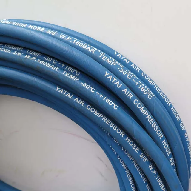 High pressure blue rubber air compressor oil hose