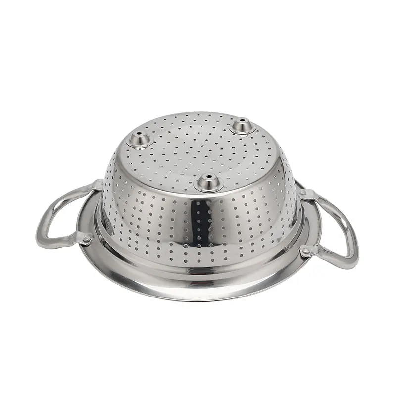 
Metal Colander Basket Fruit Vegetable Pasta Drain Strainer Stainless Steel Colander With Handles 