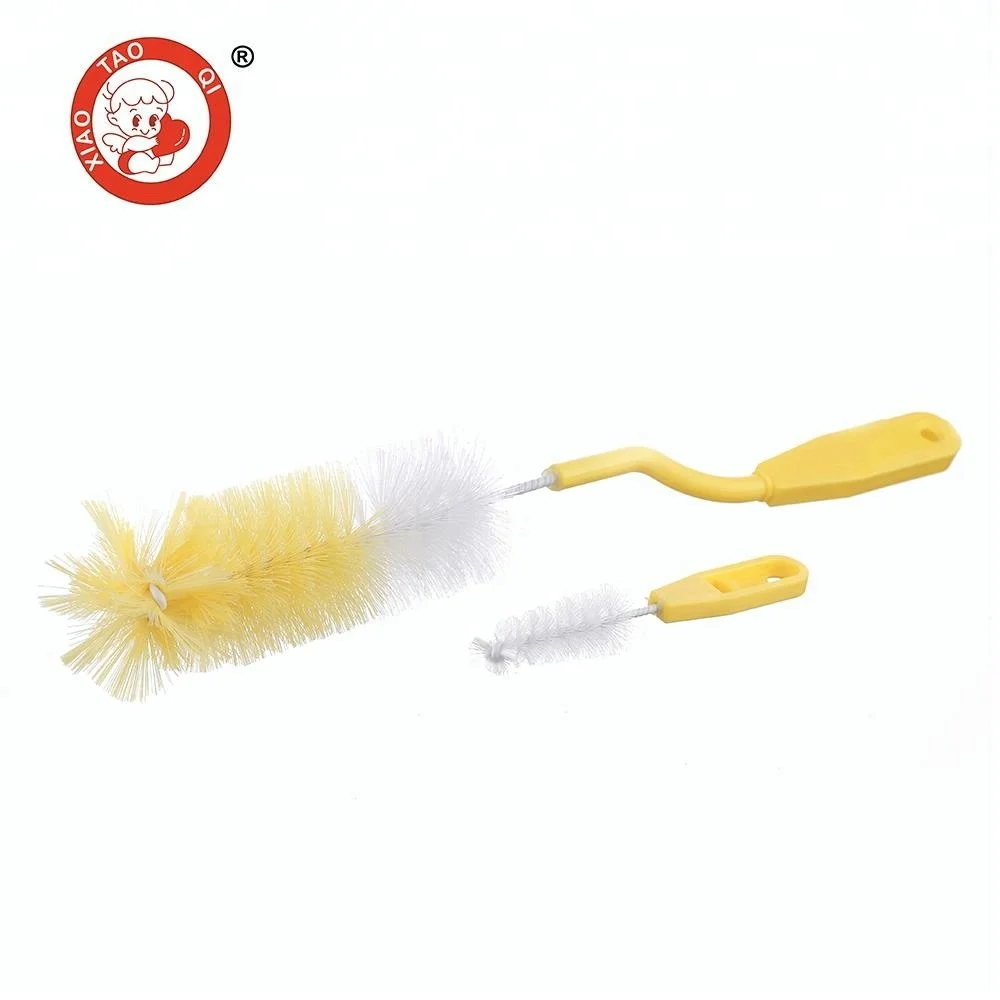 Nylon Material Eco-friendly Wholesale Baby Feeding Bottle Cleaning Brush Set