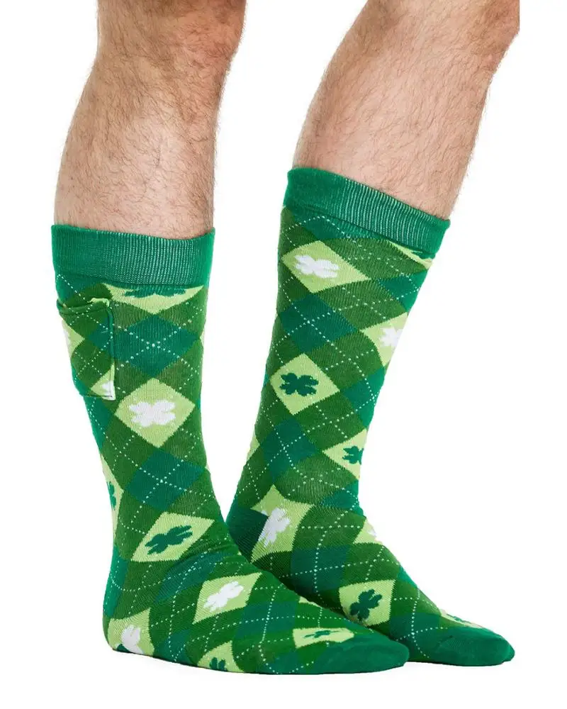 AJ 19182 New Coming Unique Designer Custom Cotton Stripes Mid-Calf Sporty Coin Pocket Socks