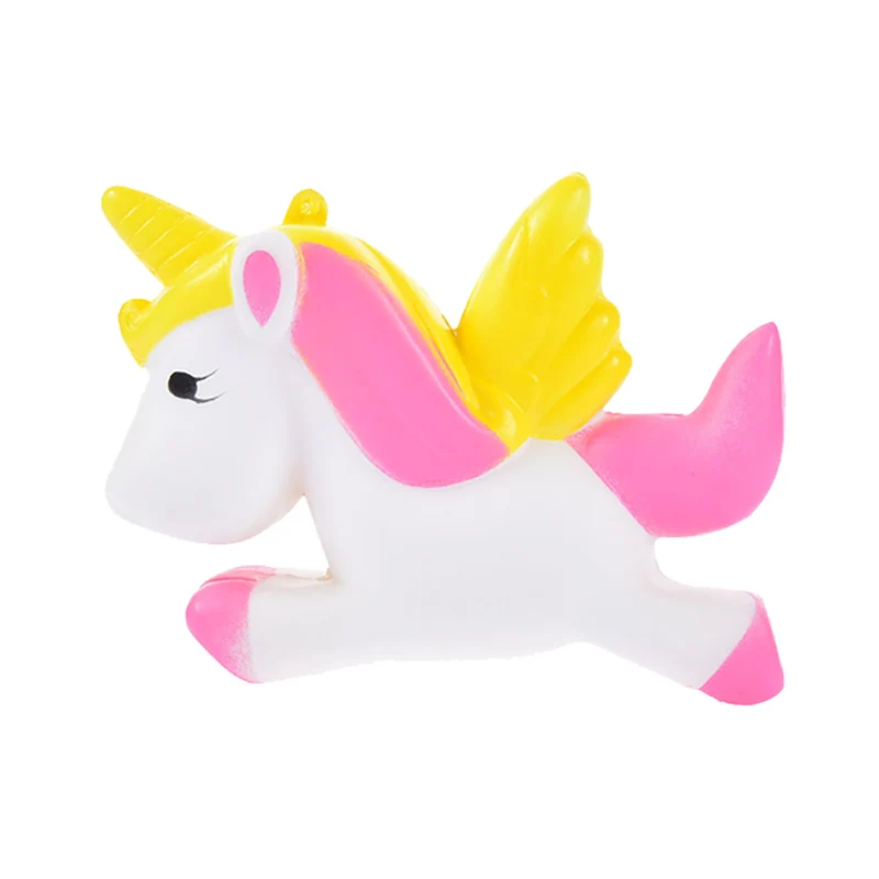 Pegasus заказной OEM полиуретановый пенопласт 3D Летающий Единорог медленно восстанавливающая форму мягкая игрушка сжимаемые животные Единорог игрушка