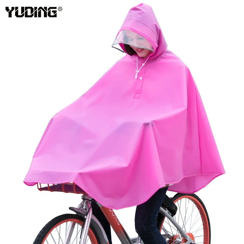 Custom good quality waterproof printed bike rain coat poncho for cycling