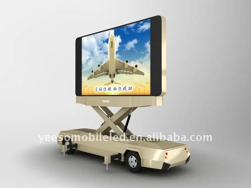 Trailer LED Video Mobile Advertising Screen billboard car-YEESO