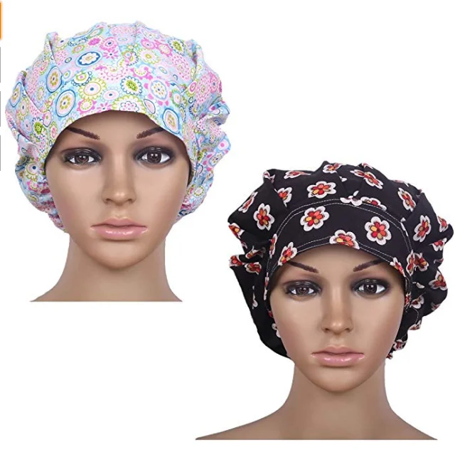 Doctor Classic Scrub Hat Adjustable Sweatband Bouffant hat for Women Ponytail