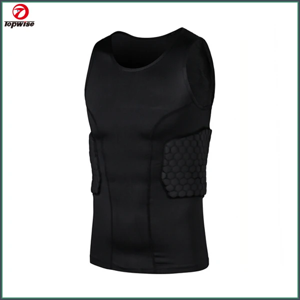 Wholesale Padded Protective Basketball Sport Suits Compression Vest, Padded Shorts