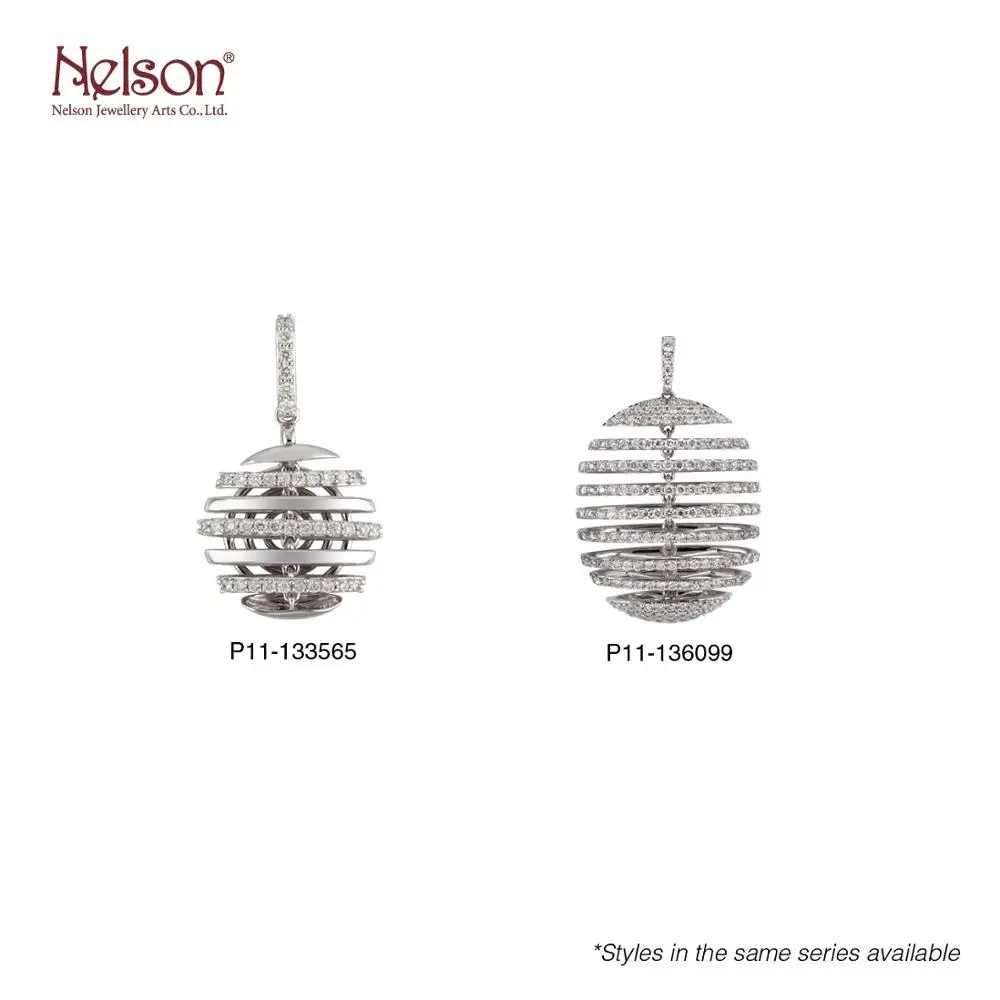 
2021 Top Quality Design Wholesales Price OEM ODM no MOQ Daily Wear 18K 750 Yellow Gold Natural Diamond Pendant For Ladies 