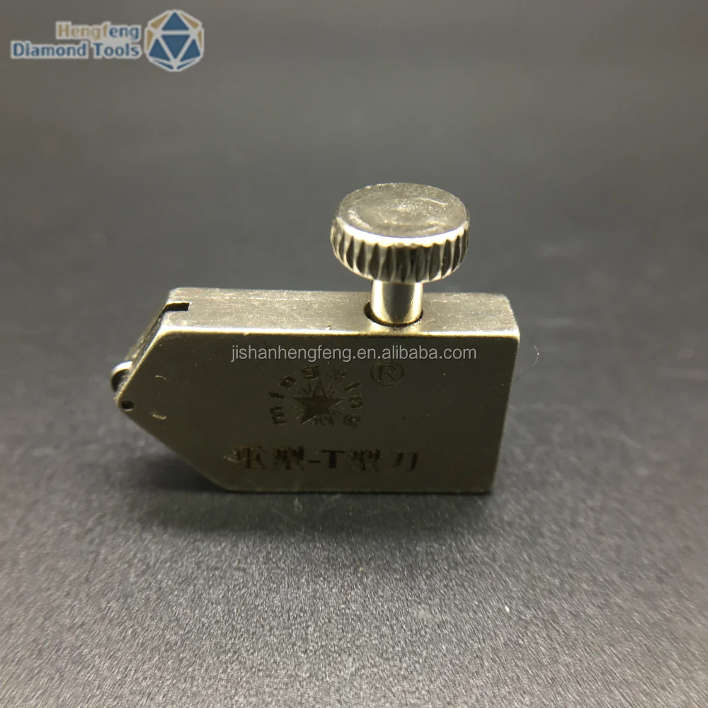 Glass cutter diamond head for T-type shaped glass cutter cutting tools butterfly cutterhead