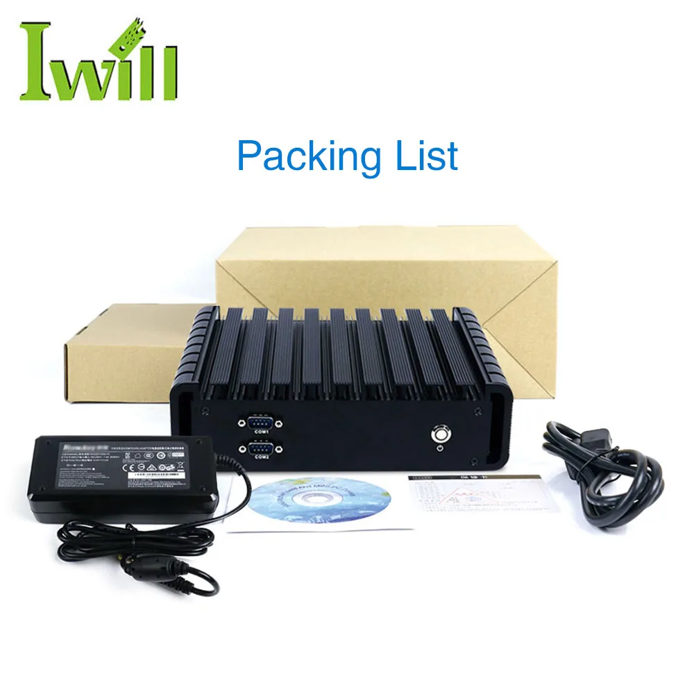 Встроенный ПК 3855U/I3/I5/I7 IBOX603 4POE 5LAN безвентиляторный промышленный ПК для камер