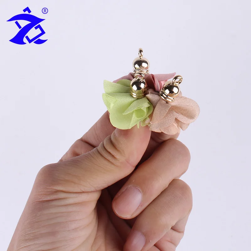 Fashion New Style Multi color Flower Tassel,Metal Small Tassel