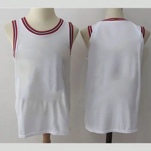 
17 18 Basketball jersey Team Name Logo Custom Throwback Sleeveless Basketball Uniforms DIY 